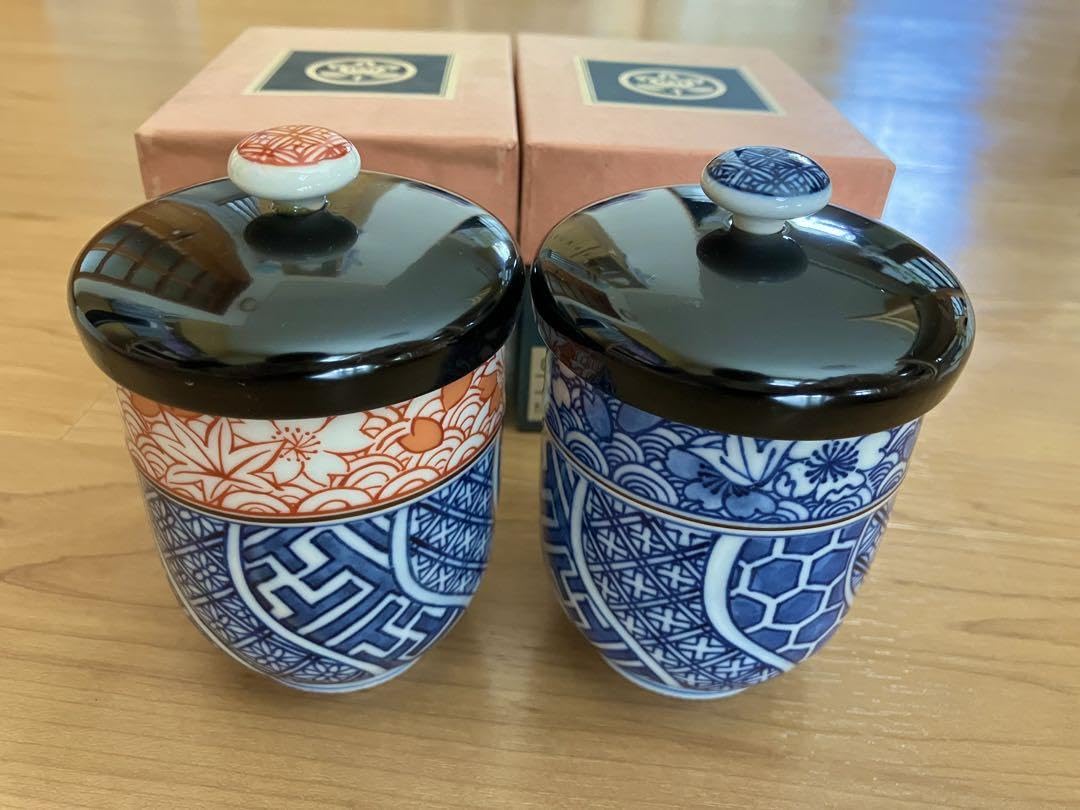 Amazon | たち吉 蓋付湯呑 夫婦湯呑茶碗 ペア 箱付き 陶器 | ノー